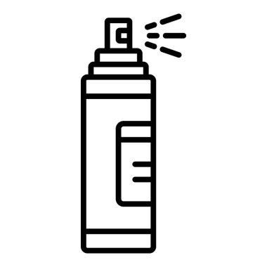 spray bottle icon. outline illustration of toothpaste vector icons for web