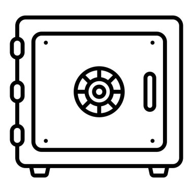 Modern güvenlik simgesinin vektör illüstrasyonu