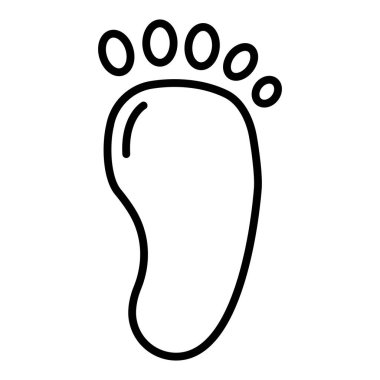 ayak ikonu vektör illüstrasyonu