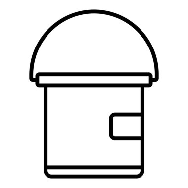 yiyecek çantası ikonu vektör illüstrasyonu