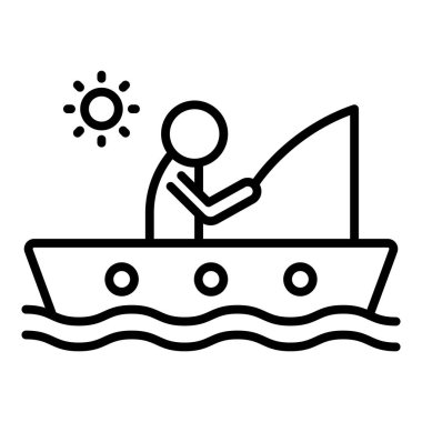 Tekne. Web simgesi basit illüstrasyon