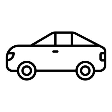 araba simgesi vektör illüstrasyonu