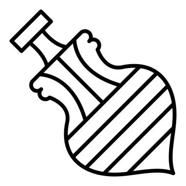towel icon. outline illustration of beer vector icons for web