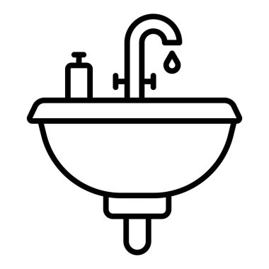 bathtub icon vector isolated on white background for your web and mobile app design, tap logo concept
