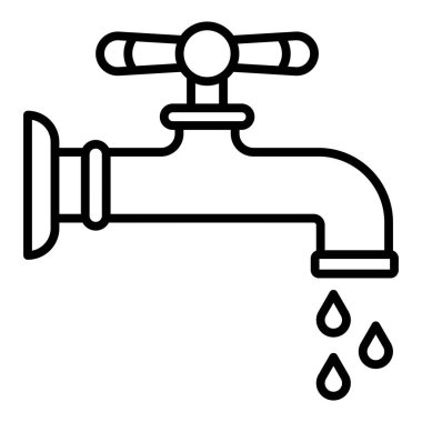 su musluğu vektör simgesi