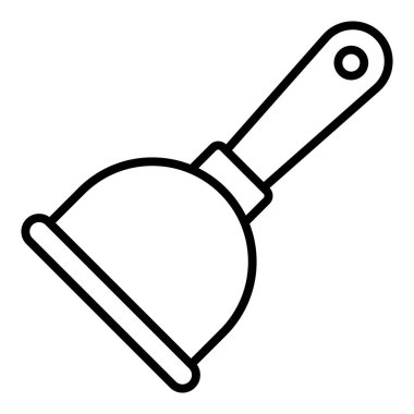 Mutfak gereçleri simgesi. Ağ için bıçak vektör simgelerinin özet çizimi