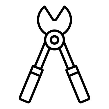 Bahçe aracı simgesinin vektör illüstrasyonu