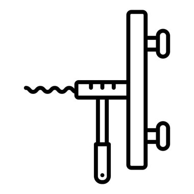 Bir barbekü simgesinin vektör çizimi