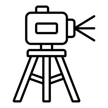 Kamera. Web simgesi basit illüstrasyon