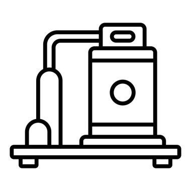 gas station icon. outline illustration of water heater vector icons for web