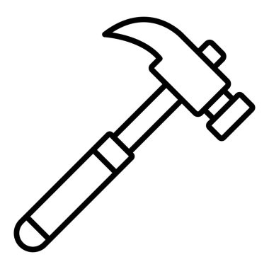 Çekiç ikonu vektör illüstrasyonu