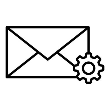 E- posta simgesi vektör illüstrasyonu