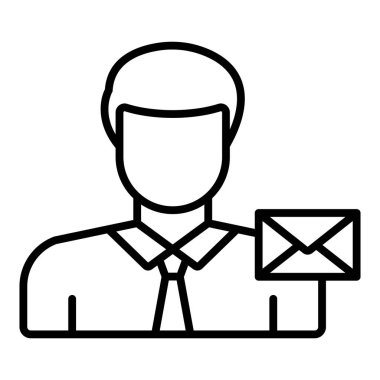 posta simgesi soyut arkaplan grubunda izole edildi