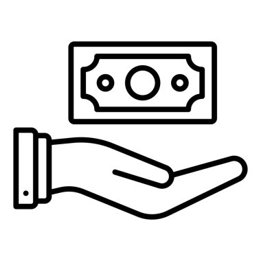 El ele tutuşup para. Basit tasarım