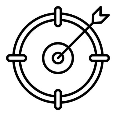 hedef simge vektör illüstrasyonu