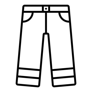 pantolon simgesi vektör illüstrasyonu