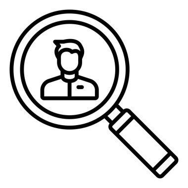 Arama simgesi vektör illüstrasyonu