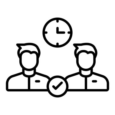 iş yönetimi simgesi vektör illüstrasyonu