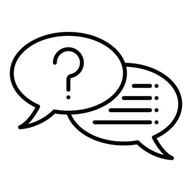 konuşma balonu simgesi, vektör illüstrasyonu