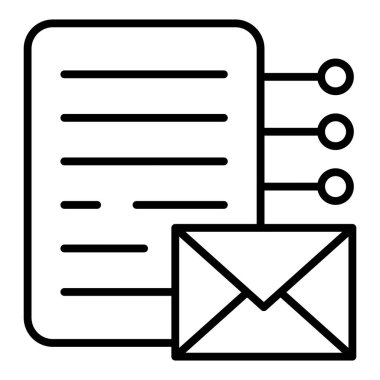 posta simgesi, vektör illüstrasyonu