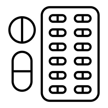 Hap. Web simgesi vektör illüstrasyonu