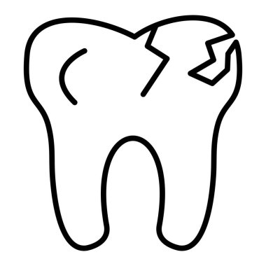 diş simgesi vektör illüstrasyonu