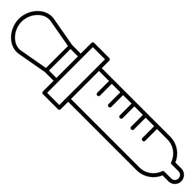 Şırınga. Web simgesi basit illüstrasyon