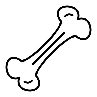 Kemik. Web simgesi basit illüstrasyon