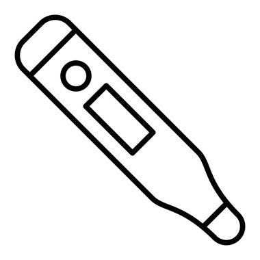line drawing of a medical thermometer