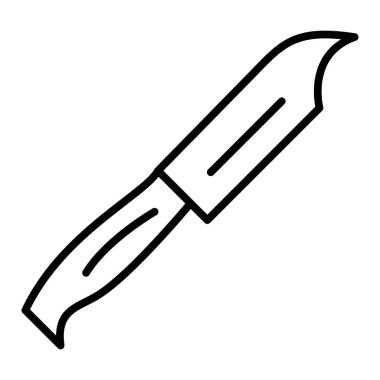 Bıçak. Web simgesi basit illüstrasyon