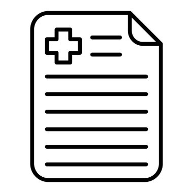 tıbbi pano simgesi, vektör illüstrasyonu