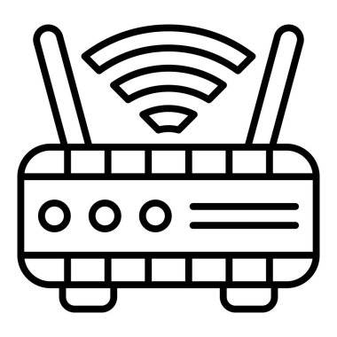 Yönlendirici. Web simgesi basit illüstrasyon