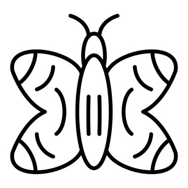 Kelebek simgesi vektör illüstrasyonu