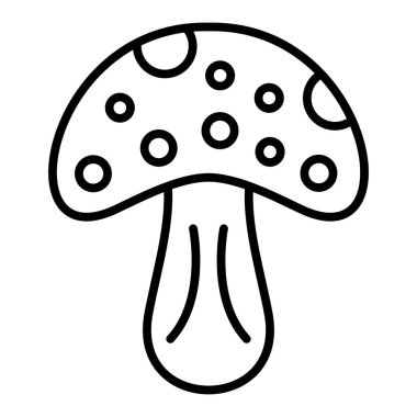 mantar simgesi vektör illüstrasyonu