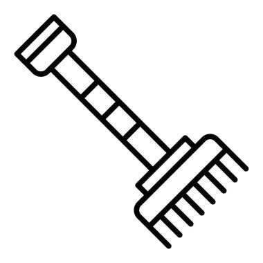 Kürek simgesinin vektör illüstrasyonu