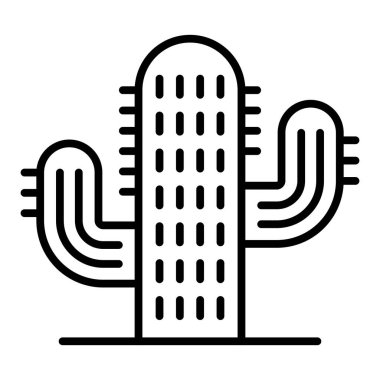 plant icon vector. outline black and white line sign. isolated contour symbol illustration
