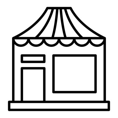 dükkan simgesi vektör illüstrasyonu