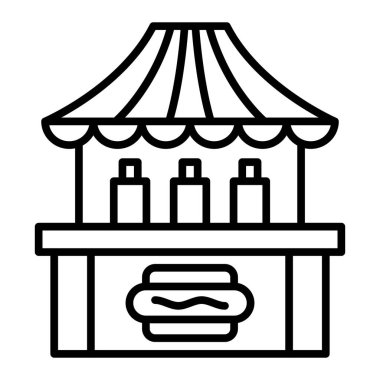 dükkan simgesi vektör illüstrasyonu