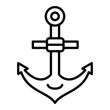 çapa simgesi vektör illüstrasyonu