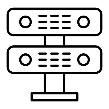 radio icon. outline illustration of server vector icons for web