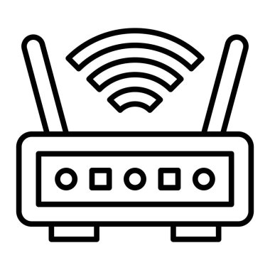 Yönlendirici. Web simgesi basit illüstrasyon