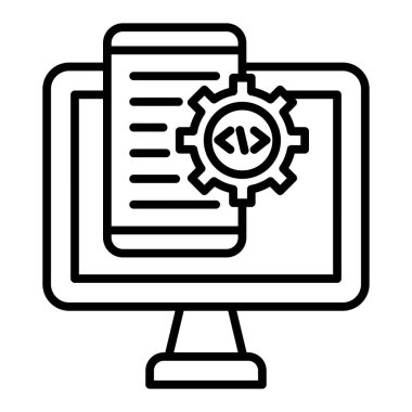 bilgisayar simgesi vektör illüstrasyonu