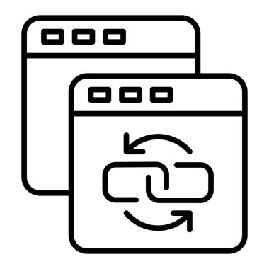 Ağ simgesi. Basit tasarım