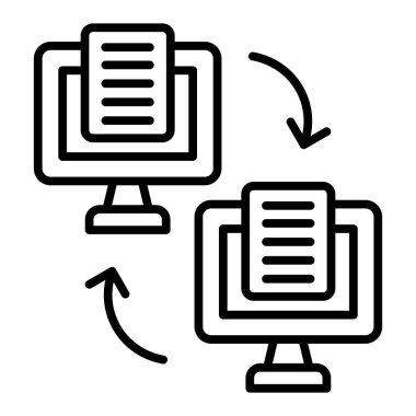 bilgisayar simgesi vektör illüstrasyonu
