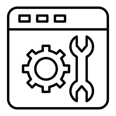 ayar simgesi vektör illüstrasyonu