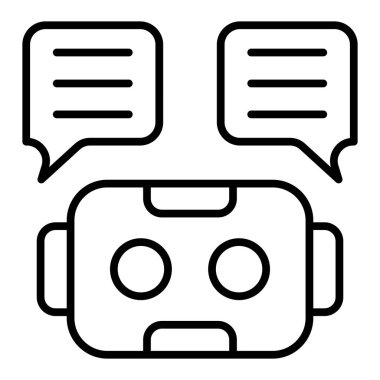 Sohbet kabarcığı vektör illüstrasyonu