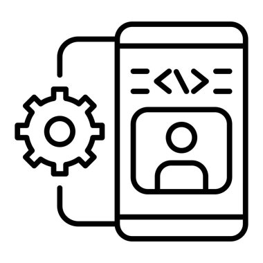 seo modern simgesinin vektör illüstrasyonu