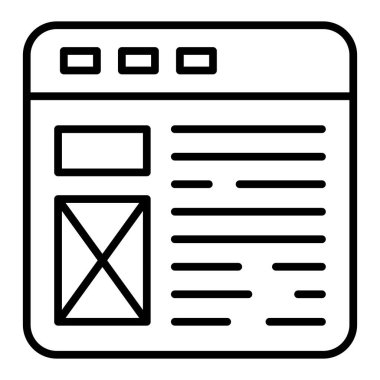 newspaper icon. simple illustration of news vector icons for web