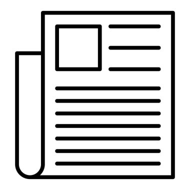 Belge. Web simgesi basit illüstrasyon