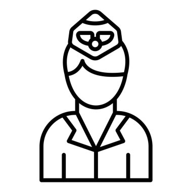 Maske simgesi olan adam, vektör illüstrasyonu